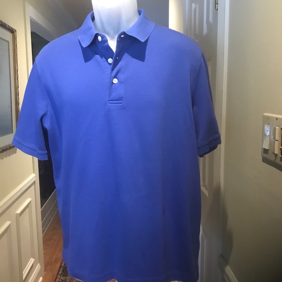 Lands' End Shirts Lands End Mens Royal Blue Polo Shirt Size 4244